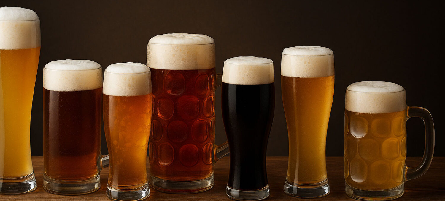 Bier in Gläsern