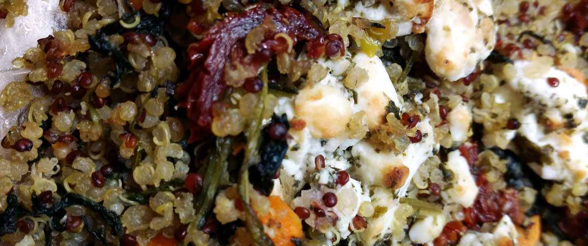 feta quinoa pfanne quer