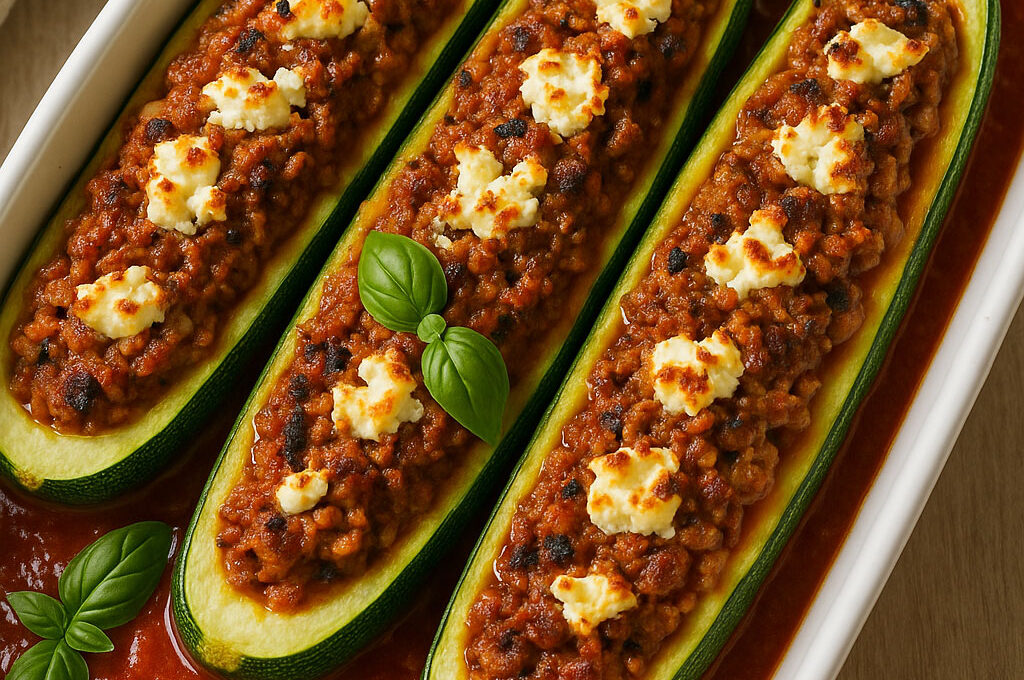 gefüllte Zucchini