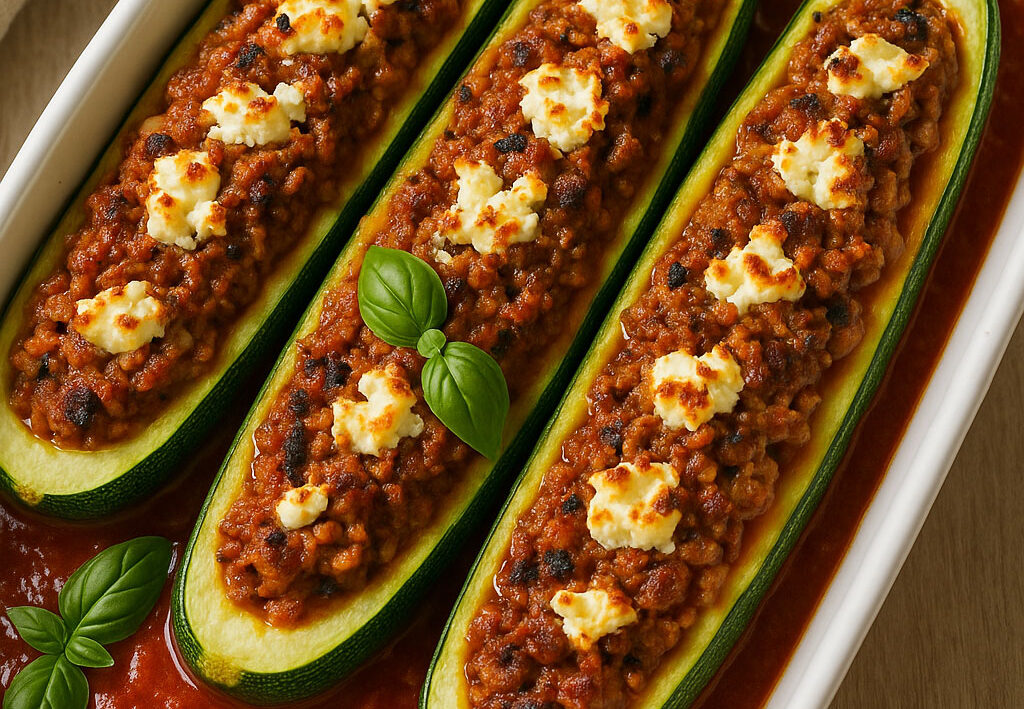 gefüllte Zucchini