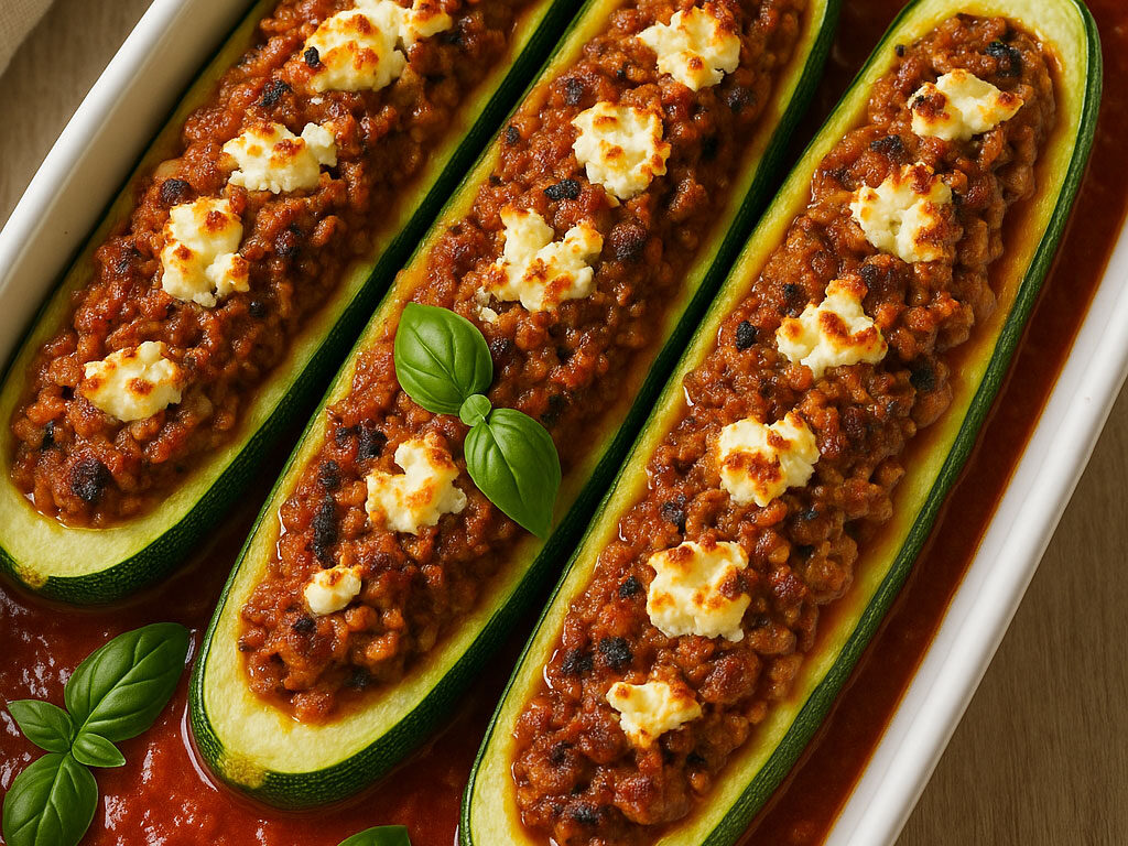 gefüllte Zucchini