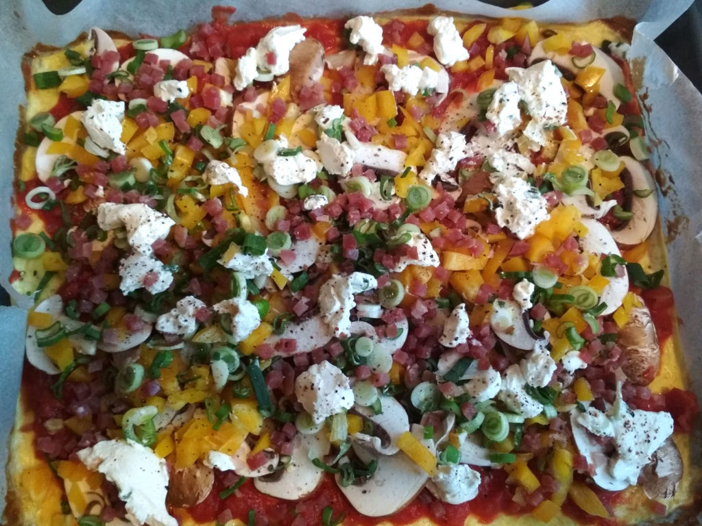 Lowcarb-Flammekuchen Belag