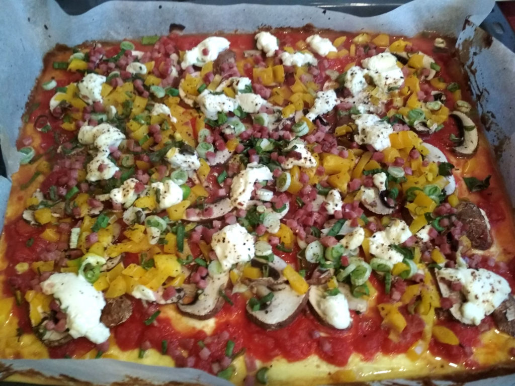 Lowcarb-Flammekuchen fertig