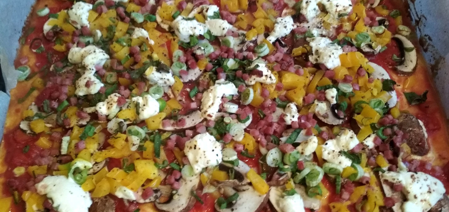 Lowcarb-Flammekuchen fertig