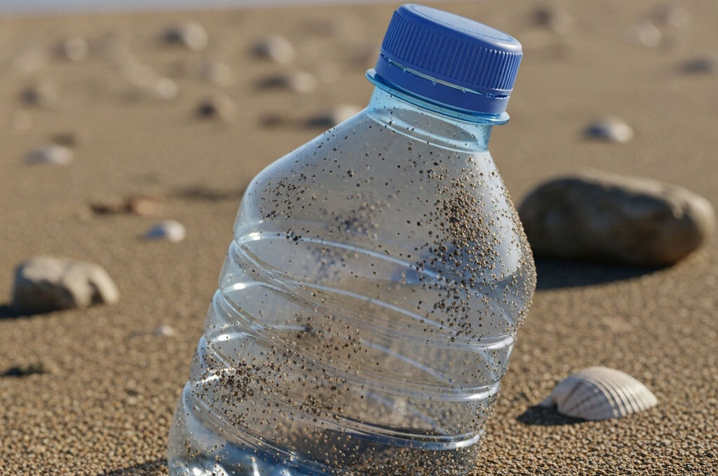 plastikflasche deckel strand