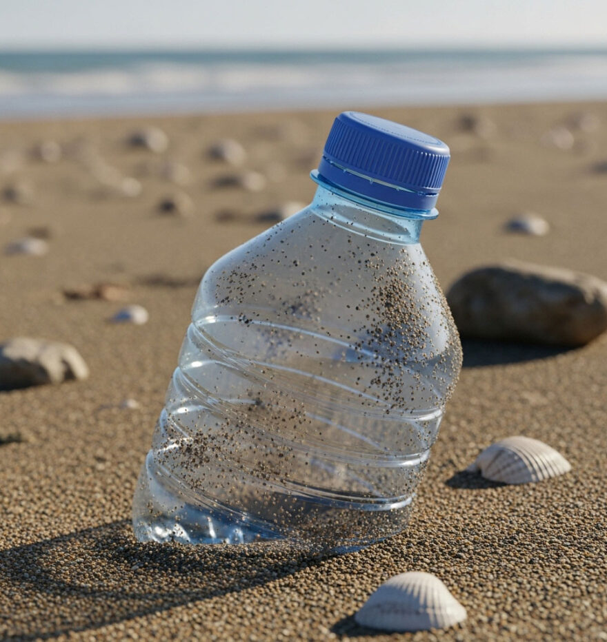 plastikflasche deckel strand